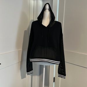 Demi Lovato Fabletics Mesh Crop Hoodie XXL